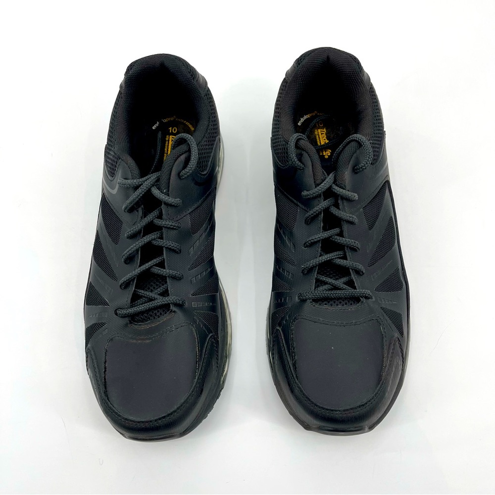 TREDSAFE O2AIR MENS SHOES , size 10 , good condition , preowned , black